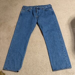 Levi's Men's Blue Jeans- 501 Buttonfly